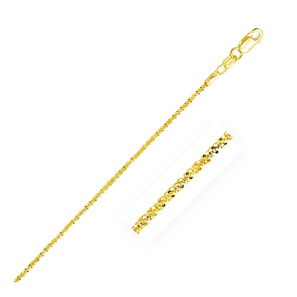 10k Yellow Gold Sparkle Chain 1.50 mm)