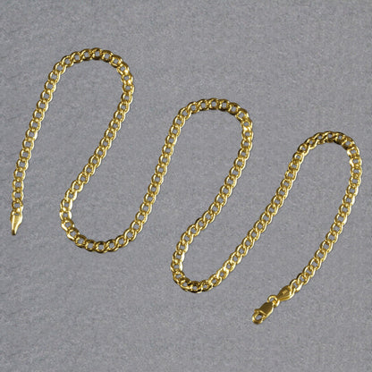 14k Yellow Gold Curb Chain (4.40 mm)