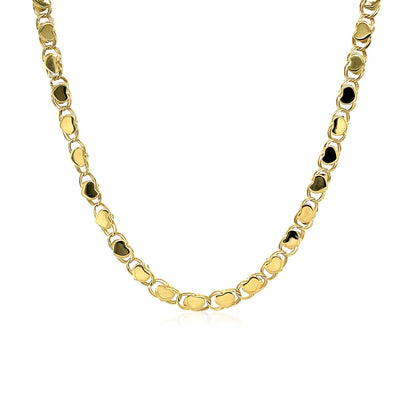 14k Yellow Gold Heart Chain (3.20 mm)