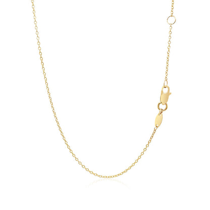 14k Yellow Gold Smooth Flat Horizontal Bar Style Necklace