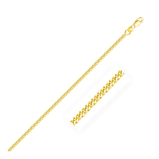 10k Yellow Gold Gourmette Chain (2.10 mm)