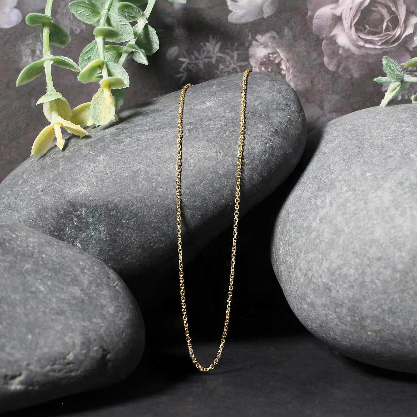 10k Yellow Gold Cable Chain (1.10 mm)