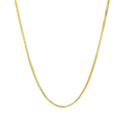 14k Yellow Gold Foxtail Chain (1.00 mm)