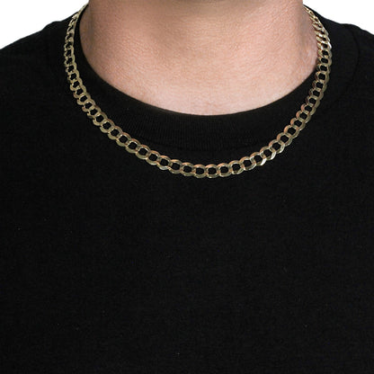 8.2mm 10k Yellow Gold Curb Chain (8.20 mm)