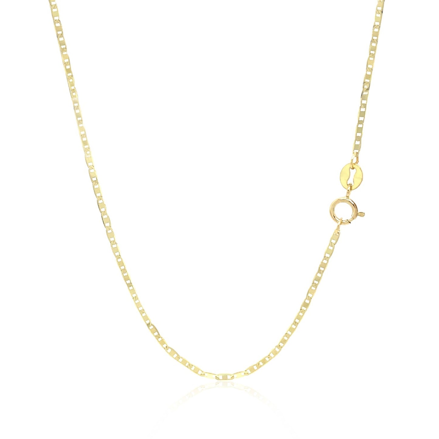 14k Yellow Gold Mariner Link Chain (1.20 mm)