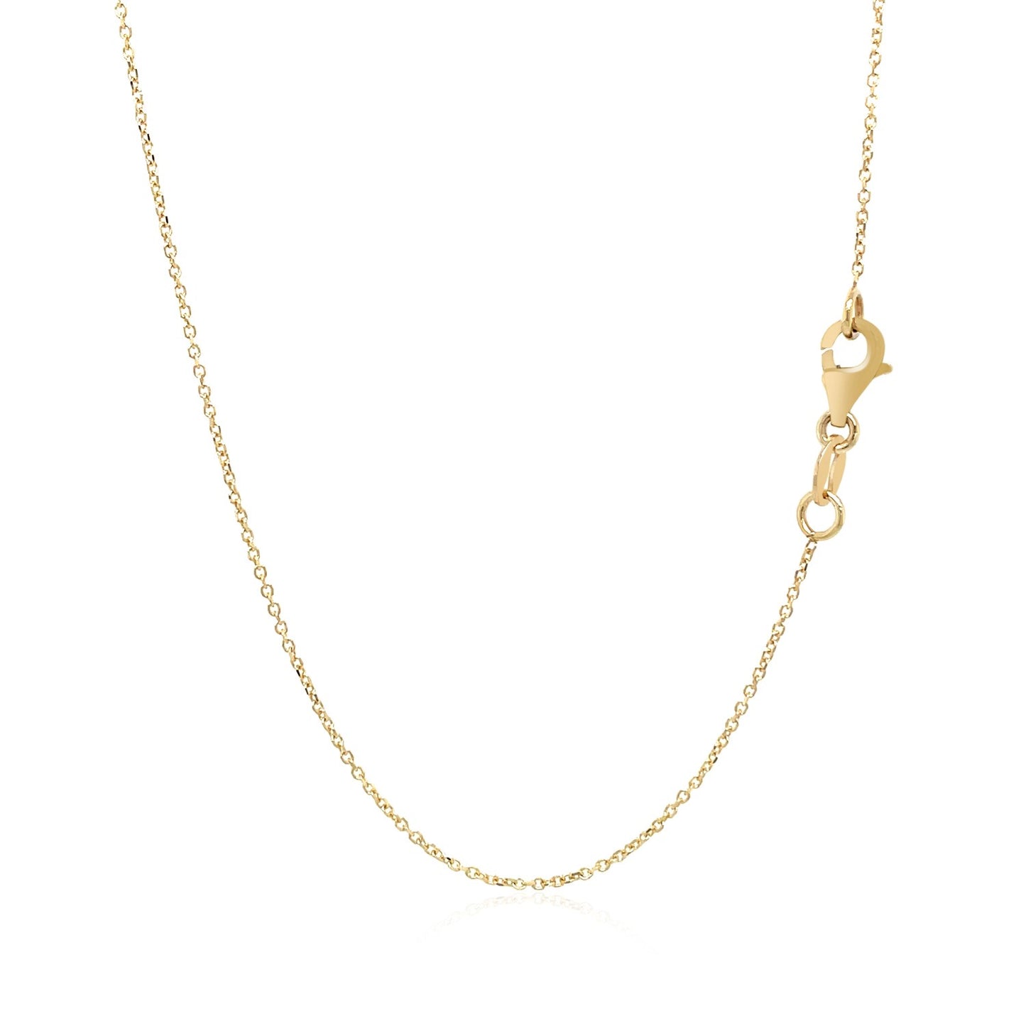 14k Yellow Gold Necklace with Interlocking Petite Rectangles