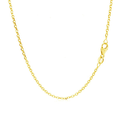 14k Yellow Gold Adjustable Cable Chain (1.50 mm)