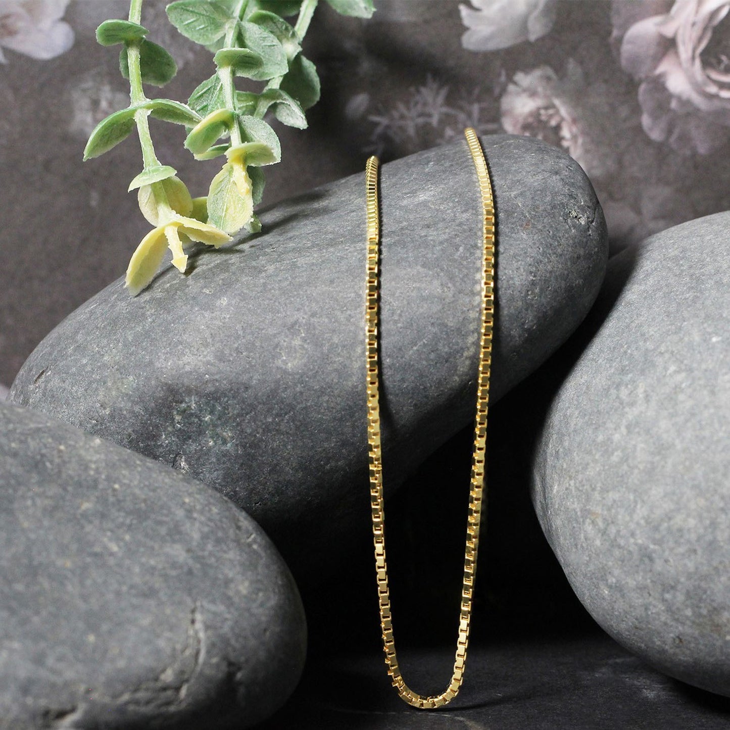 14k Yellow Gold Semi Solid Box Chain (1.80 mm)