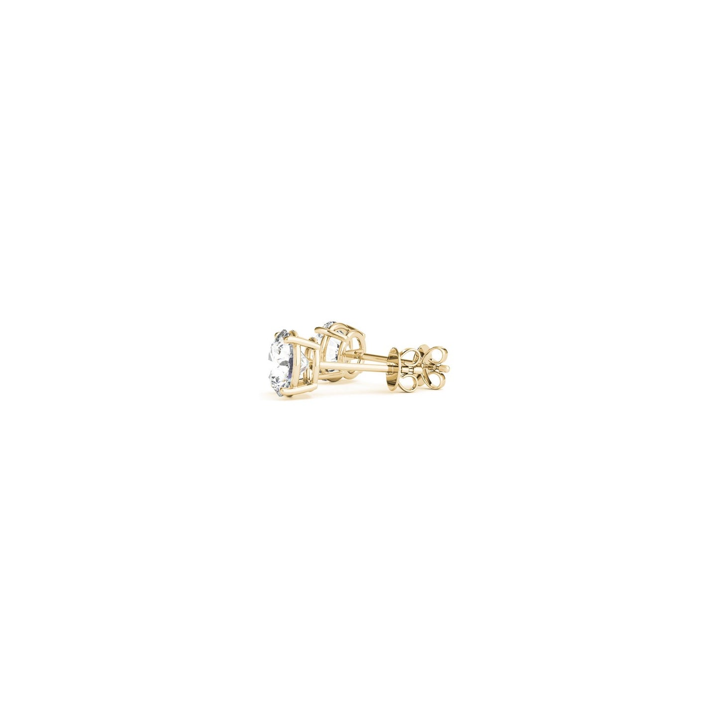 1/2 cttw Lab Grown Round Diamond Stud Earrings 14k Yellow Gold (G/VS2)