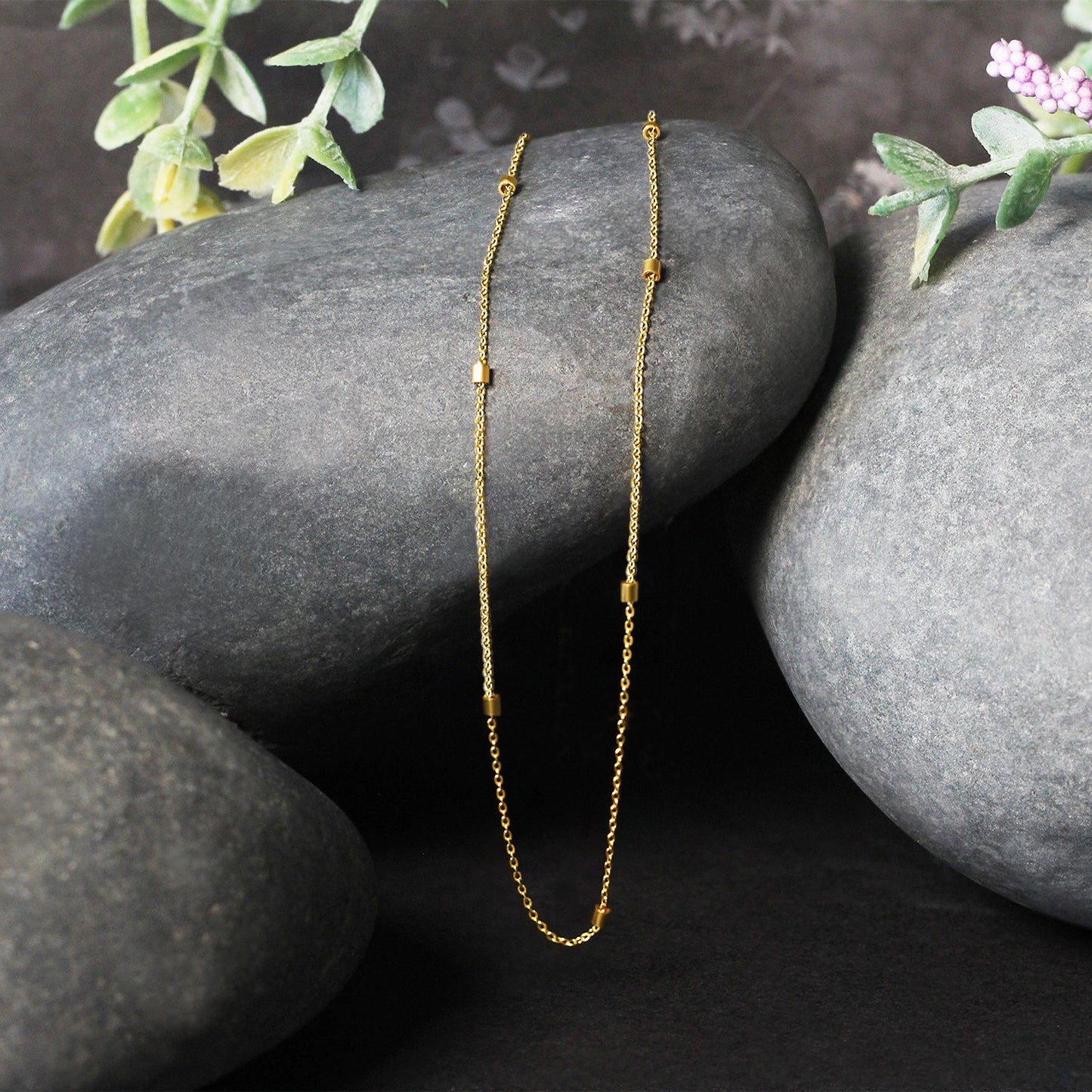 Bead Links Pendant Chain in 14k Yellow Gold (1.50 mm)