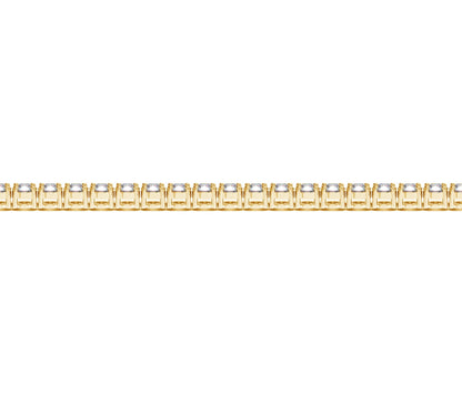 Lab Grown Round Diamond Tennis Bracelet in 14k Yellow Gold(5 cctw  F/G  VS2/SI1)