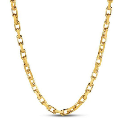 14k Yellow Gold French Cable Link Chain (6.10 mm)