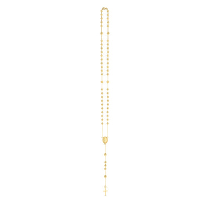 14K Yellow Gold Rosary Necklace