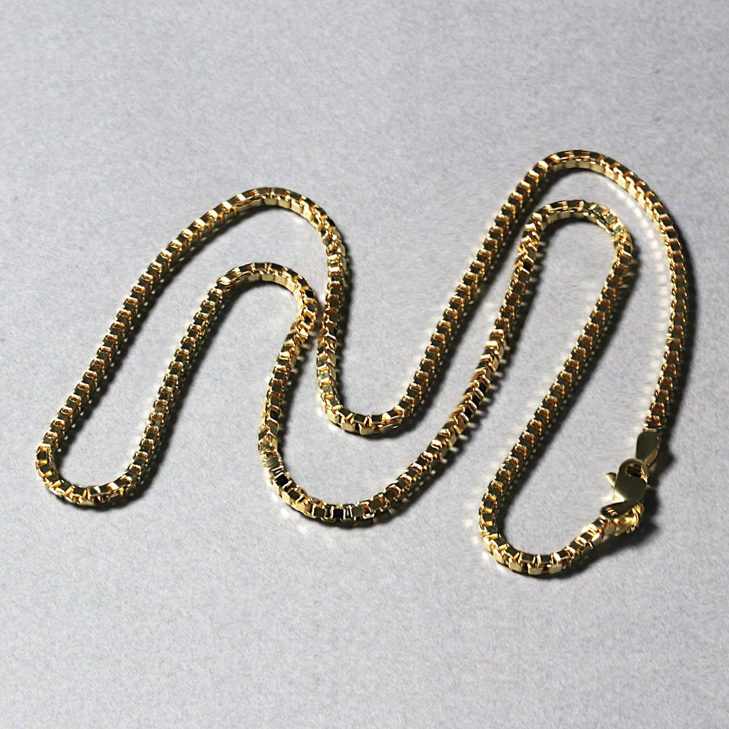 14k Yellow Gold Semi Solid Box Chain (2.10 mm)