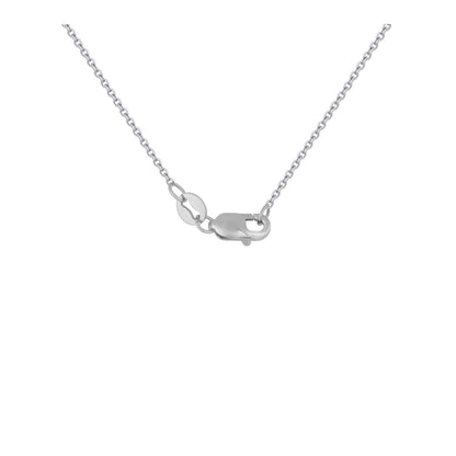 Diamond Inverted Triangle Pendant in 14k White Gold