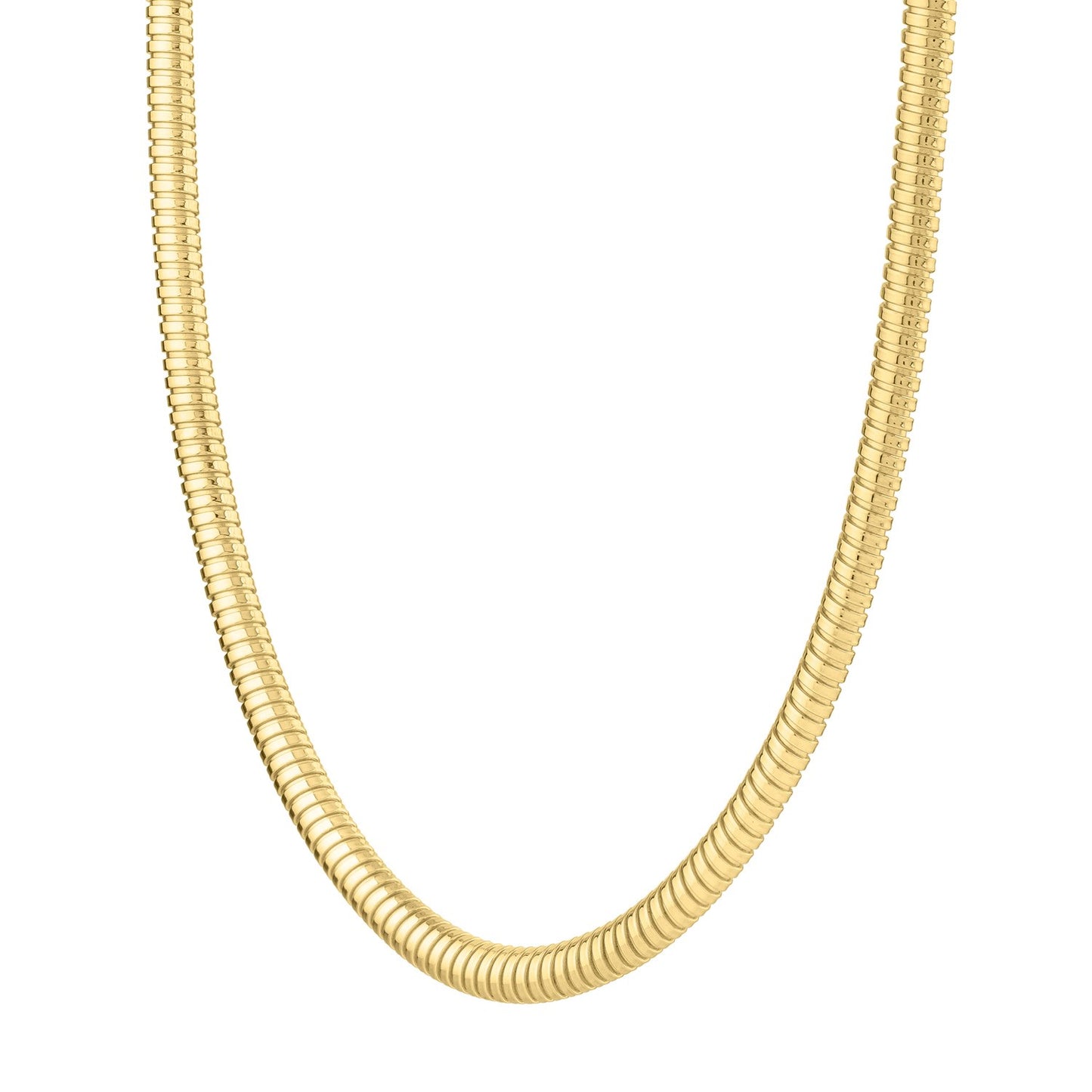 14k Yellow Gold Tubogas Necklace (5.00 mm)