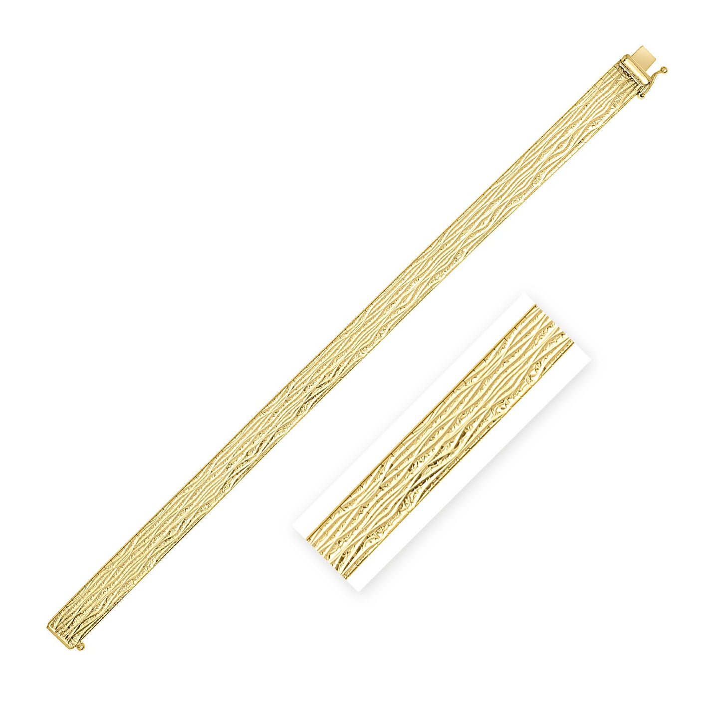 14k Yellow Gold Glacier Bracelet (8.10 mm)