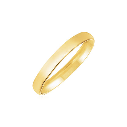 14k Yellow Gold Comfort Fit Wedding Band(3.00 mm)