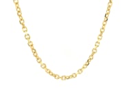 14k Yellow Gold Diamond Cut Cable Link Chain (3.0 mm)