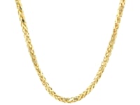 14k Yellow Gold Diamond Cut Round Franco Chain (3.20 mm)