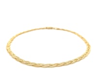 14k Yellow Gold Braided Bracelet  (3.50 mm)