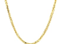 14k Yellow Gold Lite Diamond Cut Round Franco Chain (2.70 mm)