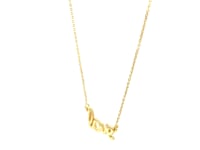 14k Yellow Gold Script LOVE Necklace