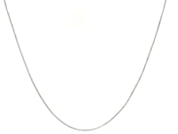 14k White Gold Classic Box Chain (0.40 mm)