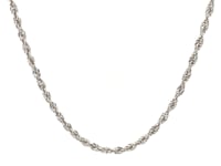 14k White Gold Light Rope Chain (2.00 mm)