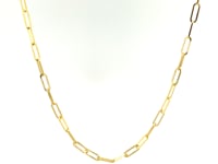 14K Yellow Gold Delicate Paperclip Chain (2.1 mm)