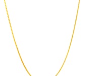 14k Yellow Gold Diamond Cut Round Wheat Chain (0.60 mm)