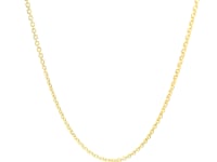 14k Yellow Gold Forsantina Lite Cable Link Chain (1.50 mm)