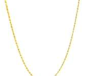 14k Yellow Gold Adjustable Rope Chain (0.95 mm)