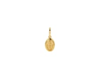 14k Yellow Gold Oval Religious Medal Pendant