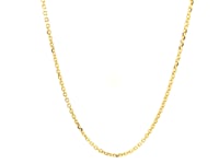 14k Yellow Gold Adjustable Cable Chain (1.50 mm)