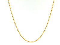 14k Yellow Gold Bead Chain 1.5mm (1.50 mm)