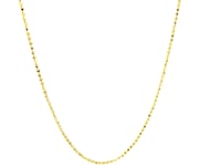 14k Yellow Gold Diamond-Cut Bead Chain (1.10 mm)