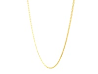 14k Yellow Gold Oval Cable Link Chain (0.97 mm)