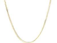 14k TwoTone Double Strand Cable Pendant Chain (1.1 mm)