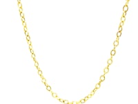 14k Yellow Gold Pendant Chain with Textured Links (2.50 mm)