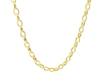 14k Yellow Gold Oval Rolo Chain (4.60 mm)