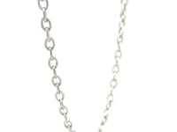 14k White Gold Pendant Chain with Textured Links (2.90 mm)