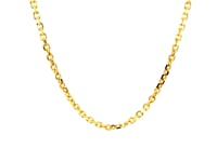 14k Yellow Gold Diamond Cut Cable Link Chain (2.60 mm)