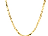 14k Yellow Gold Semi Solid Box Chain (2.5 mm)