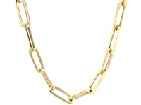 14K Yellow Gold Wide Paperclip Chain (6.10 mm)