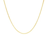 14k Yellow Gold Bead Chain 1.0mm (1.00 mm)