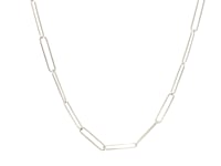 14k White Gold Wire Paperclip Chain (2.7 mm)