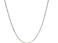 14k White Gold Adjustable Sparkle Chain (1.20 mm)