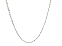 14k White Gold Light Rope Chain (1.50 mm)