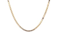 14k Yellow Gold Semi Solid Box Chain (2.10 mm)